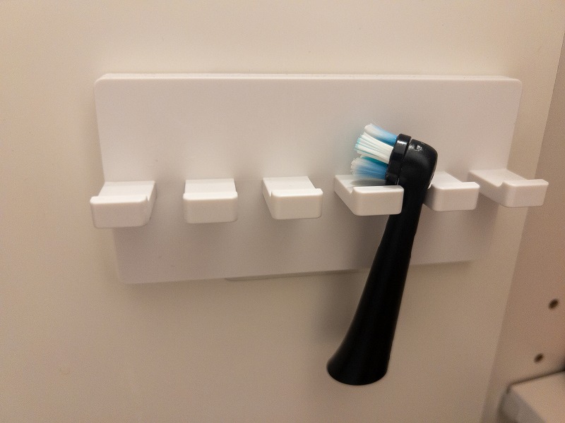 電動歯ブラシのブラシの収納