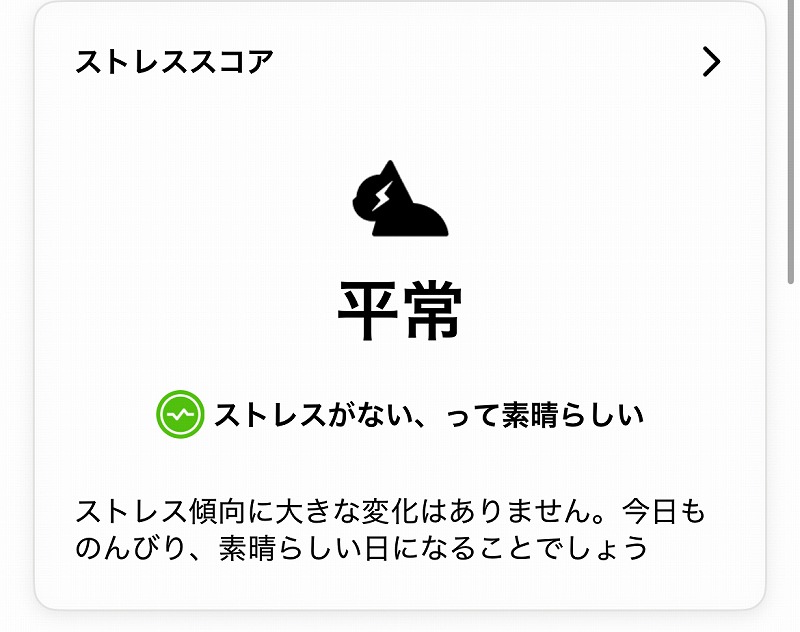 Catlogの首輪のスコア画面
