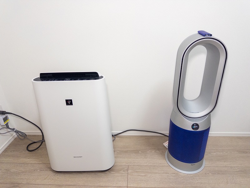 シャープの空気清浄加湿機の加湿力