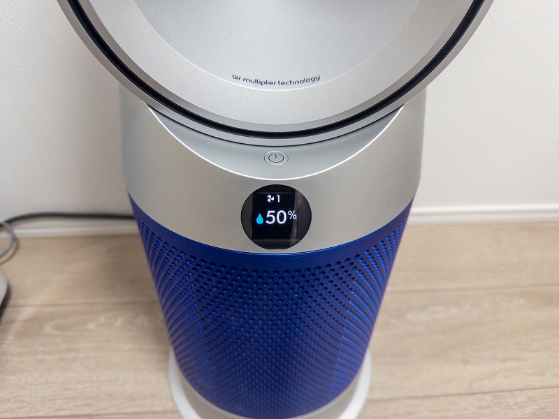 シャープの空気清浄加湿機は50％が限界