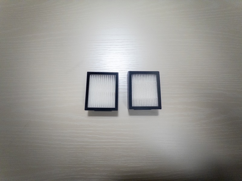 フィルター部分の作りが淳s寧と互換品で異なる